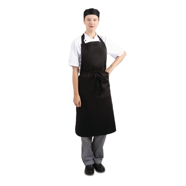 Whites Bib Apron Black a279