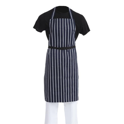 Whites Butchers Stripe Bib Aprons Blue/White (5 Pack) sa820