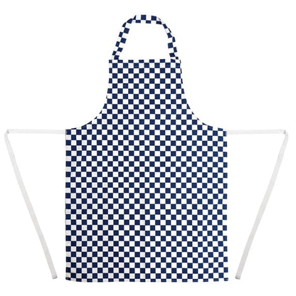 Whites Bib Apron Blue/White Check a554
