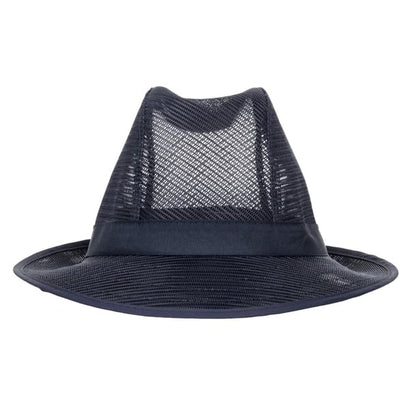 Trilby Hat with Snood Navy Blue p_a654
