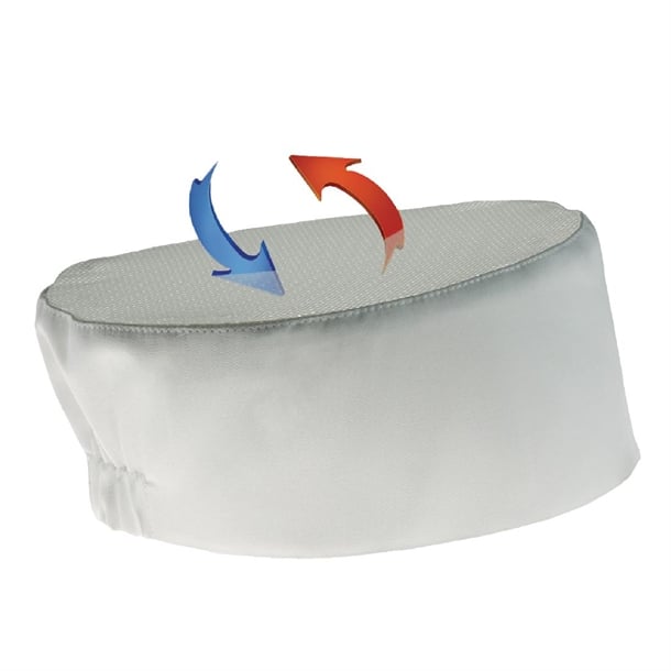 Chef Works Cool Vent Beanie White a703
