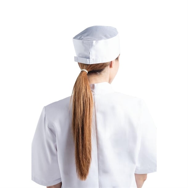 Chef Works Cool Vent Beanie White a703