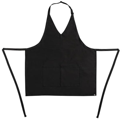 Whites V Neck Service Bib Apron Black b128