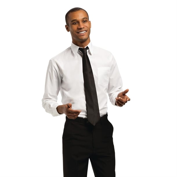 Uniform Works Dress Shirt Long Sleeve White p_a730