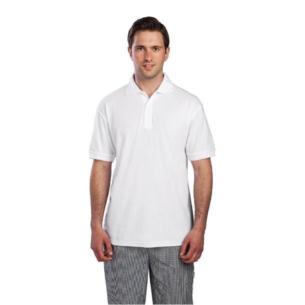 Unisex Polo Shirt White p_a734