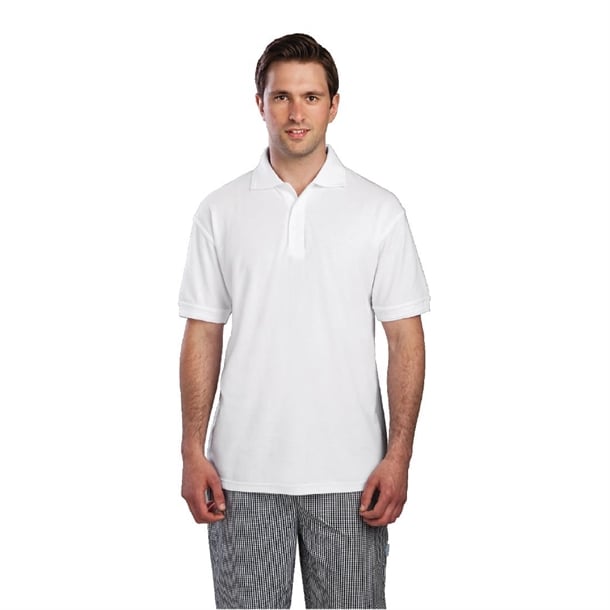 Unisex Polo Shirt White p_a734