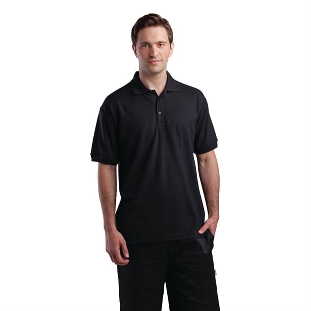 Portwest Unisex Polo Shirt Black p_a735