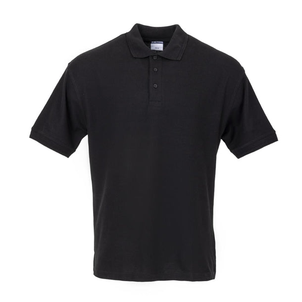 Portwest Unisex Polo Shirt Black p_a735