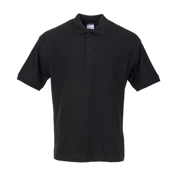Portwest Unisex Polo Shirt Black p_a735
