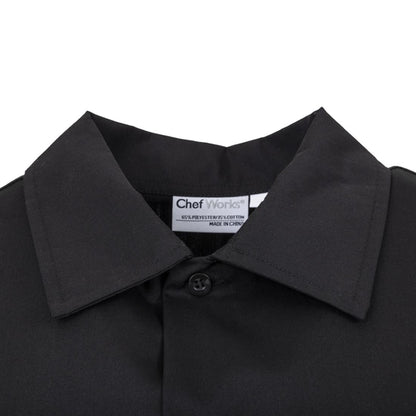 Chef Works Unisex Cool Vent Chefs Shirt Black p_a913