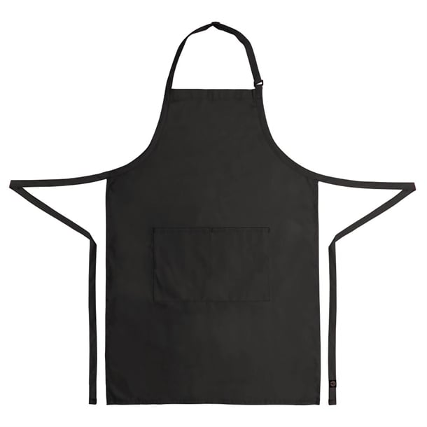 Chef Works Bib Apron Black a924