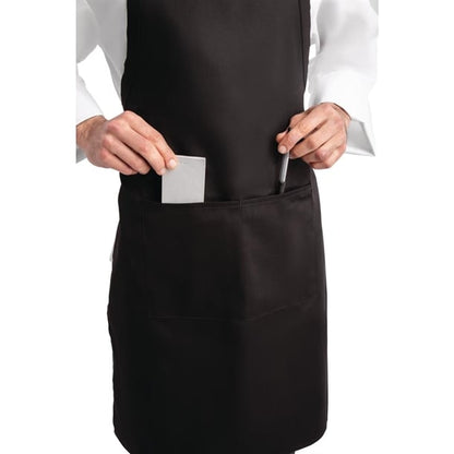 Chef Works Bib Apron Black a924