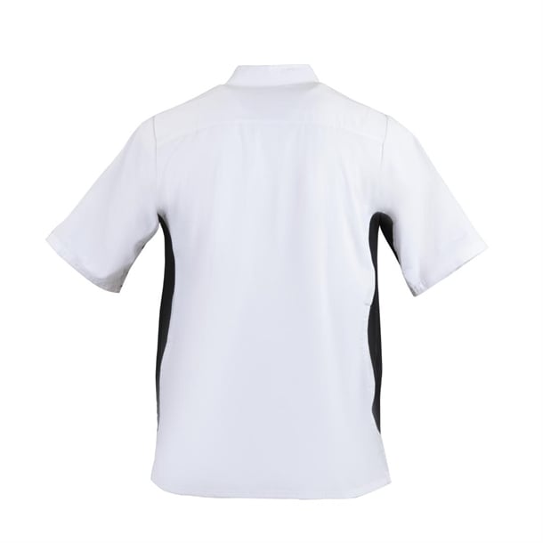 Whites Nevada Unisex Chef Jacket Black & White p_a928