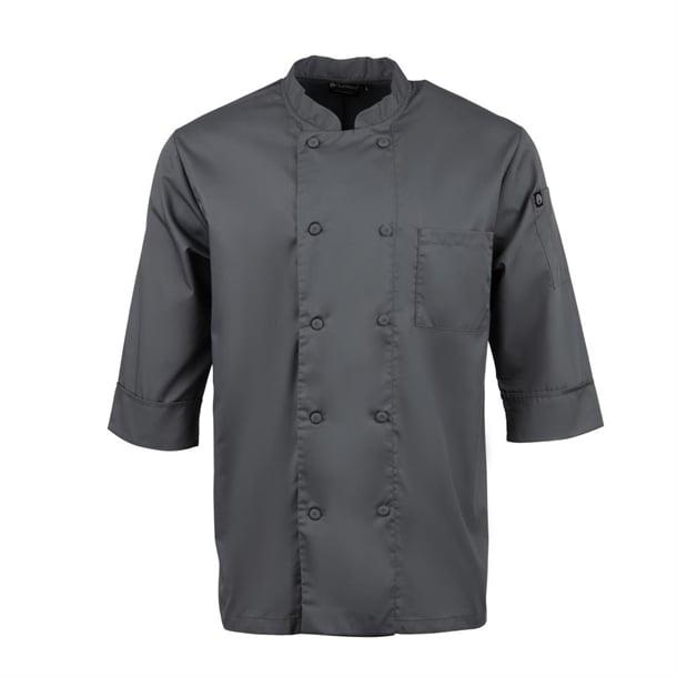 Chef Works Unisex Chef Jacket Grey p_a934
