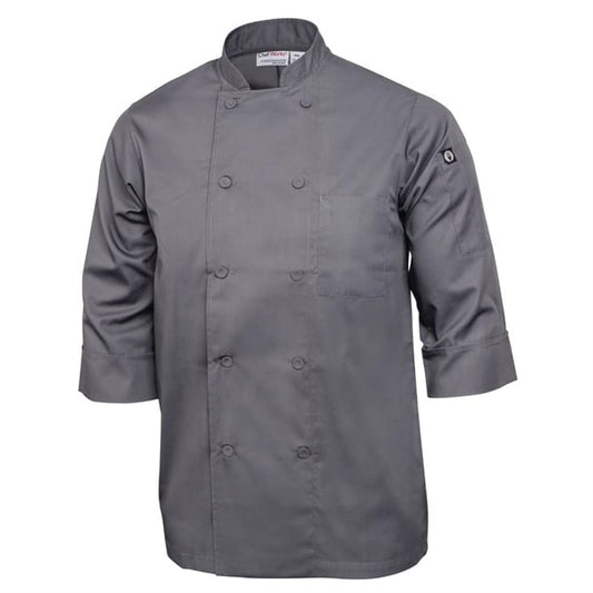 Chef Works Unisex Chef Jacket Grey p_a934