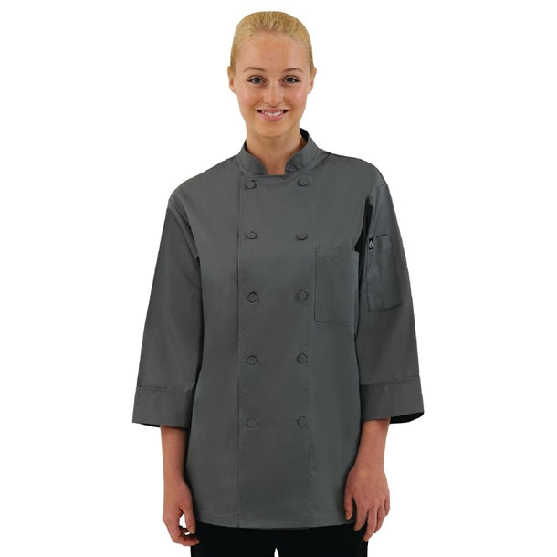 Chef Works Unisex Chef Jacket Grey p_a934