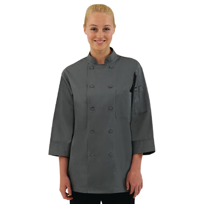 Chef Works Unisex Chef Jacket Grey p_a934