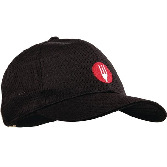 Chef Works Cool Vent Baseball Cap Black a976