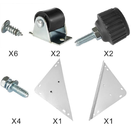 Nisbets Essentials Complete Castors & Plates (2 Pack) al107