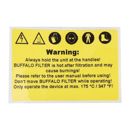 Buffalo Warning Label ap476