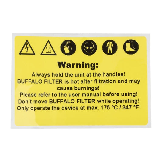 Buffalo Warning Label ap476