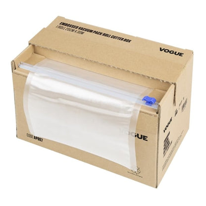 Vogue Vacuum Pack Roll with Cutter Box (Embossed) 200mm width ap907