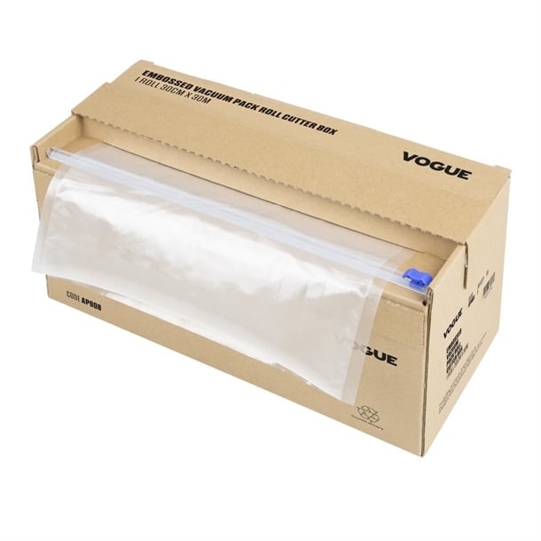 Vogue Vacuum Pack Roll with Cutter Box (Embossed) 300mm width ap908