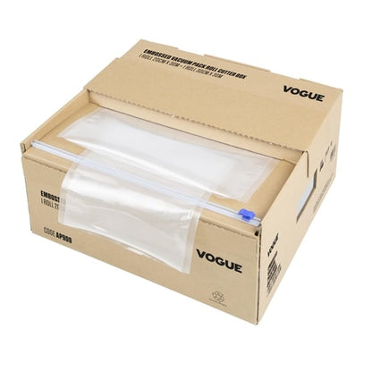 Vogue Vacuum Pack Roll with Cutter Box (Embossed) 200mm & 300mm Twin Pack ap909
