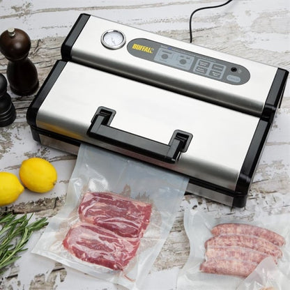 Vogue Compostable Embossed Vacuum Sealer Bags 150x350mm (50 Pack) at104