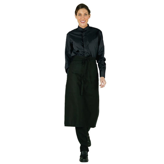 Chef Works Womens Mandarin Shirt Black p_b024