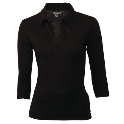 Chef Works Womens V-Neck T-Shirt Black p_b038
