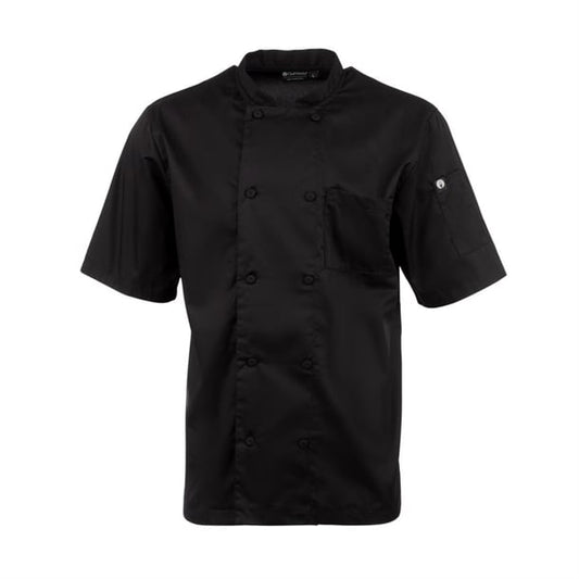 Chefs Works Montreal Unisex Chef Jacket Black p_b054