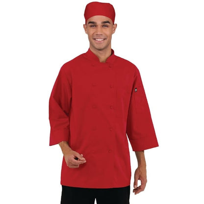 Chef Works Unisex Chef Jacket Red p_b106