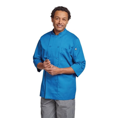 Chef Works Unisex Chef Jacket Blue p_b178