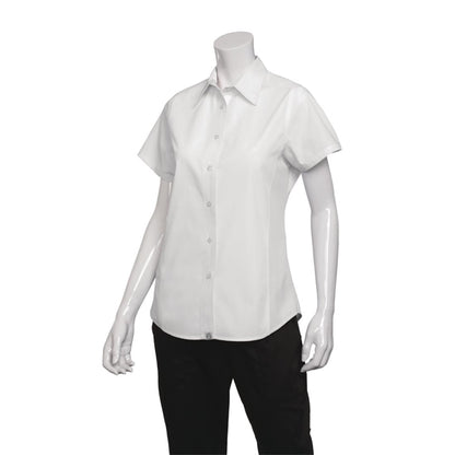 Chef Works Womens Cool Vent Chefs Shirt White p_b180