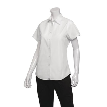 Chef Works Womens Cool Vent Chefs Shirt White p_b180