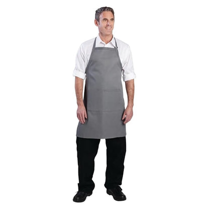 Chef Works Bib Apron Grey b192