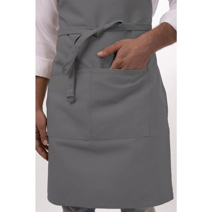 Chef Works Bib Apron Grey b192