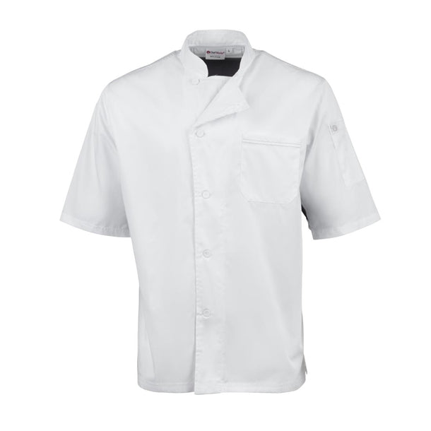 Chef Works Valais Signature Series Unisex Chefs Jacket White p_b205