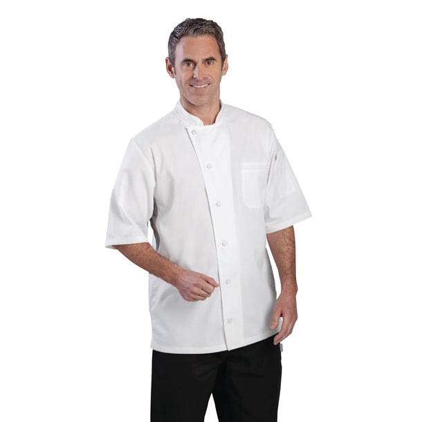 Chef Works Valais Signature Series Unisex Chefs Jacket White p_b205