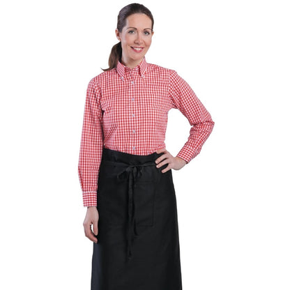 Chef Works Womens Gingham Shirt Red p_b216