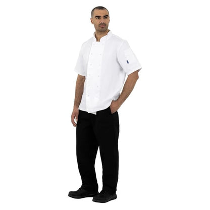 Whites Boston Unisex Chef Jackets Short Sleeve White (5 Pack) p_sa821