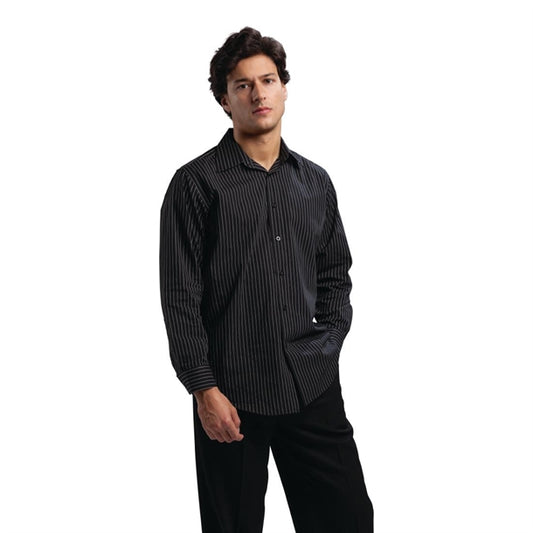 Chef Works Long Sleeve Shirt Pinstripe p_b315