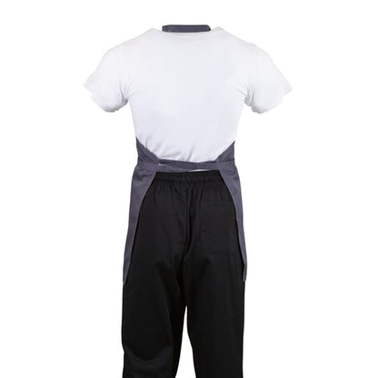 Whites V Neck Service Bib Apron Charcoal b422