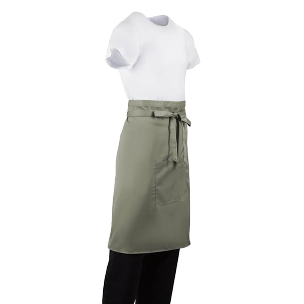 Whites Bistro Apron Olive b434