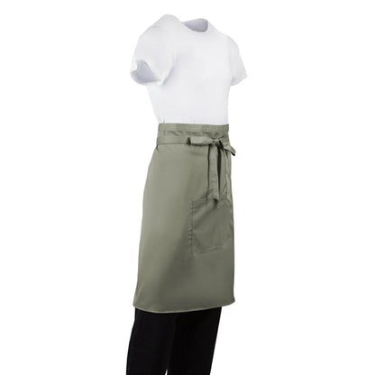 Whites Bistro Apron Olive b434