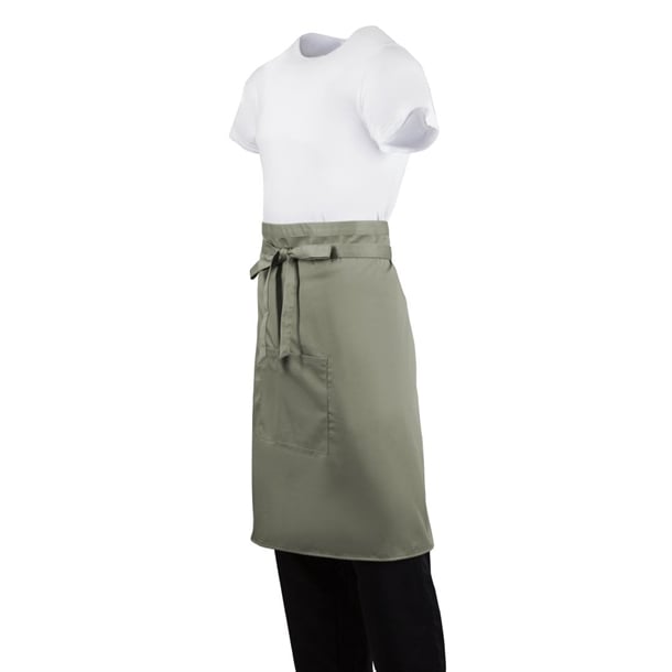Whites Bistro Apron Olive b434
