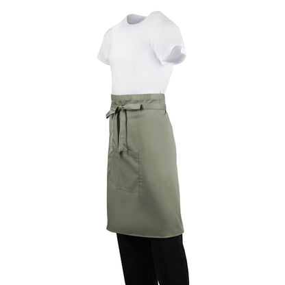 Whites Bistro Apron Olive b434