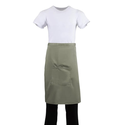 Whites Bistro Apron Olive b434