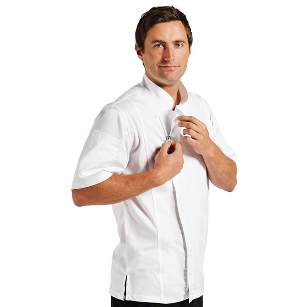 Chef Works Springfield Mens Chef Jacket White p_b471
